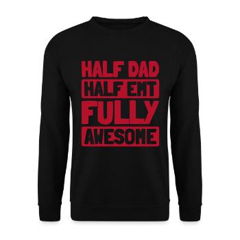 Ambulance Service Paramedic Paramedic - Unisex Sweatshirt - black - Front - Alina (178cm) & Michal (187cm)