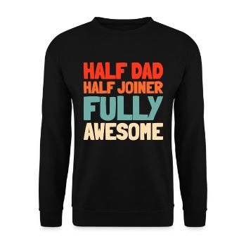 Charpentier Charpentier Père Papa - Sweat-shirt Unisexe - noir - Devant - Alina (178cm) & Michal (187cm)