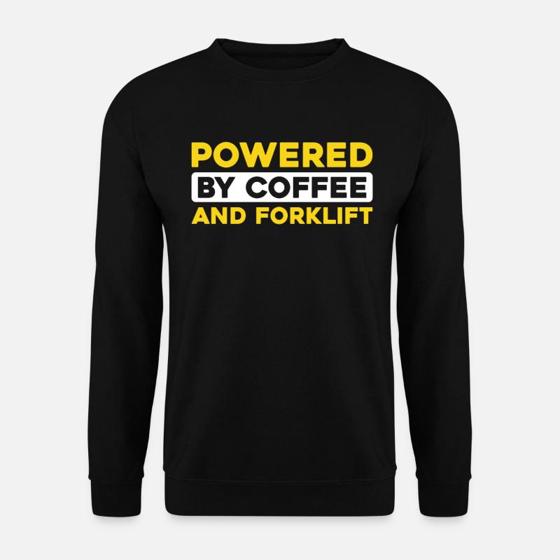 Chariot élévateur Chariot élévateur Café - Sweat-shirt Unisexe - noir