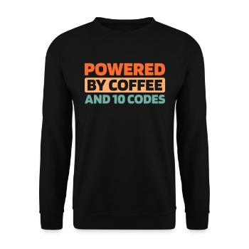 Emergency Call Control Center Operations Center Coffee - Unisex Sweatshirt - black - Front - Alina (178cm) & Michal (187cm)