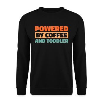 Erzieherin Kindergärtnerin Tagesmutter Coffee - Unisex Pullover - Schwarz - Vorne - Alina (178cm) & Michal (187cm)