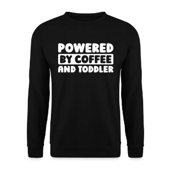 Kindergarten Teacher Childminder Coffee - Unisex Sweatshirt - black - Front - Alina (178cm) & Michal (187cm)