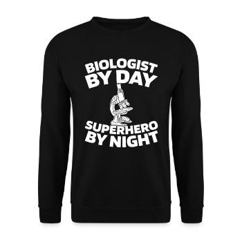 Biology Biologist - Unisex Sweatshirt - black - Front - Alina (178cm) & Michal (187cm)