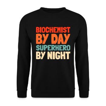 Biochimiste - Sweat-shirt Unisexe - noir - Devant - Alina (178cm) & Michal (187cm)