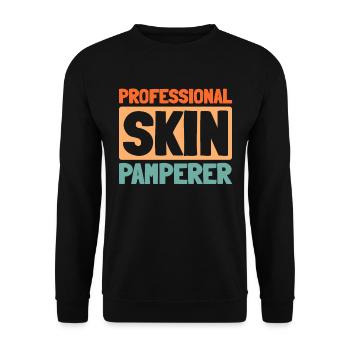 Beauty therapist - Unisex Sweatshirt - black - Front - Alina (178cm) & Michal (187cm)