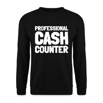 Employé de banque - Sweat-shirt Unisexe - noir - Devant - Alina (178cm) & Michal (187cm)
