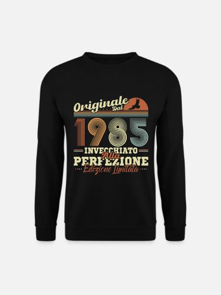 Original 1985 Retro Geburtstagsgeschenk - Unisex Pullover - Schwarz