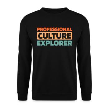 Ethnologue - Sweat-shirt Unisexe - noir - Devant - Alina (178cm) & Michal (187cm)
