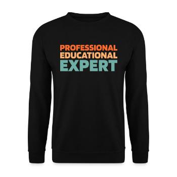 Pedagogue - Unisex Sweatshirt - black - Front - Alina (178cm) & Michal (187cm)