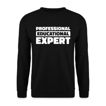 Pedagogue - Unisex Sweatshirt - black - Front - Alina (178cm) & Michal (187cm)