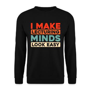 Professor - Unisex Sweatshirt - black - Front - Alina (178cm) & Michal (187cm)