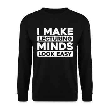 Professor - Unisex Sweatshirt - black - Front - Alina (178cm) & Michal (187cm)
