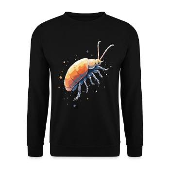 Rollie Pollie Maman Insect Propriétaire Pilule Bug - Sweat-shirt Unisexe - noir - Devant - Alina (178cm) & Michal (187cm)