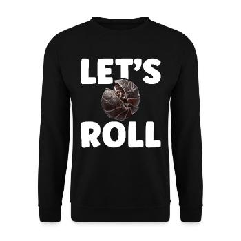 Isopode Propriétaire Let ́s roll Entomologiste Rollie Pollie - Sweat-shirt Unisexe - noir - Devant - Alina (178cm) & Michal (187cm)