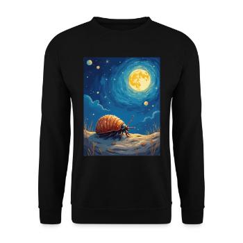 Propriétaire d’isopodes Entomologiste Rollie Pollie Lover Pill - Sweat-shirt Unisexe - noir - Devant - Alina (178cm) & Michal (187cm)
