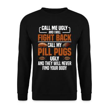 Roly Poly Lover Isopod Owner Insect Entomology Rol - Unisex Sweatshirt - black - Front - Alina (178cm) & Michal (187cm)