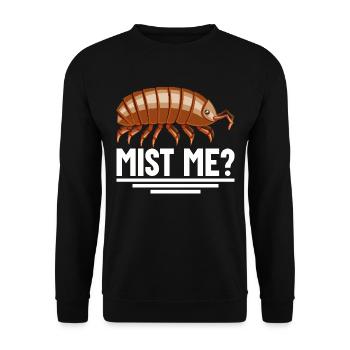 Pill Bug Owner Mist me Isopod Entomology Roly Poly - Unisex Sweatshirt - black - Front - Alina (178cm) & Michal (187cm)