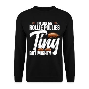 Amateur d’insectes Rollie Pollie Entomologiste Roly Poly - Sweat-shirt Unisexe - noir - Devant - Alina (178cm) & Michal (187cm)