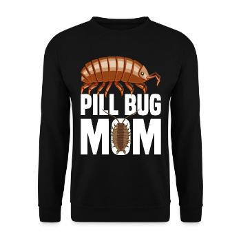 Pill Bug Mom Isopod Mama Entomologist Rollie Polli - Unisex Pullover - Schwarz - Vorne - Alina (178cm) & Michal (187cm)