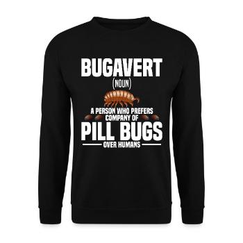 Rollie Pollie Entomologie Isopode Roly Poly pilule bug - Sweat-shirt Unisexe - noir - Devant - Alina (178cm) & Michal (187cm)