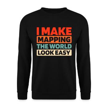 Gravedigger Funeral Assistant - Unisex Sweatshirt - black - Front - Alina (178cm) & Michal (187cm)