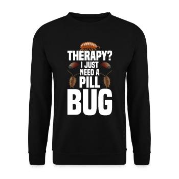 Rollie Pollie Lover Entomologiste Insect Pill bug - Sweat-shirt Unisexe - noir - Devant - Alina (178cm) & Michal (187cm)