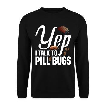 Rollie Pollie Maman Insecte Maman Entomologiste Pilule Bug - Sweat-shirt Unisexe - noir - Devant - Alina (178cm) & Michal (187cm)