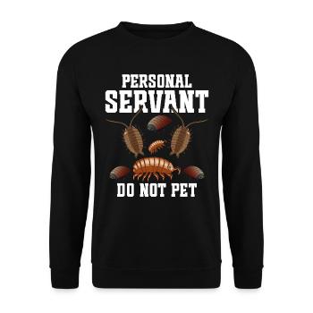 Rollie Pollie Enthusiast Isopod Pill bug - Sweat-shirt Unisexe - noir - Devant - Alina (178cm) & Michal (187cm)