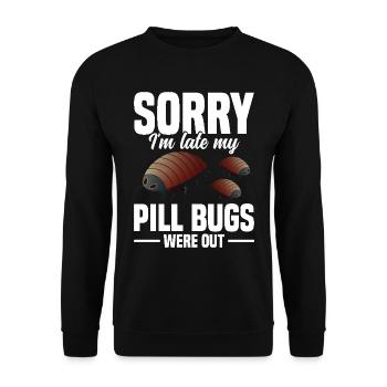 minuscules punaises dompteuses entomologiste isopode rollie - Sweat-shirt Unisexe - noir - Devant - Alina (178cm) & Michal (187cm)