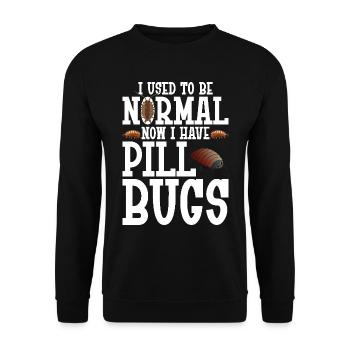Propriétaire de punaises Isopode Entomologiste Pill Bugs Rolli - Sweat-shirt Unisexe - noir - Devant - Alina (178cm) & Michal (187cm)