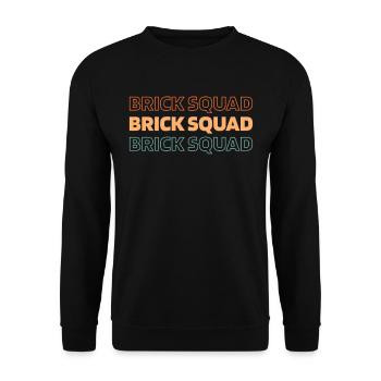 Concrete worker cadre - Unisex Sweatshirt - black - Front - Alina (178cm) & Michal (187cm)