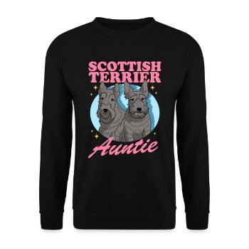Scottish Terrier tante chien amoureux cadeau - Sweat-shirt Unisexe - noir - Devant - Alina (178cm) & Michal (187cm)