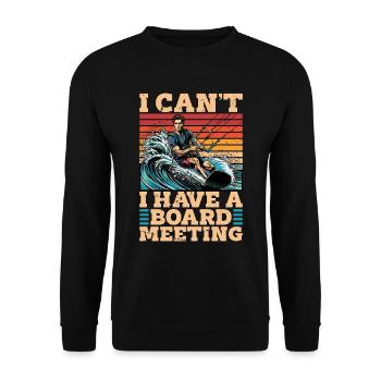 Kitesurf Je ne peux pas J’ai une planche Sports nautiques - Sweat-shirt Unisexe - noir - Devant - Alina (178cm) & Michal (187cm)