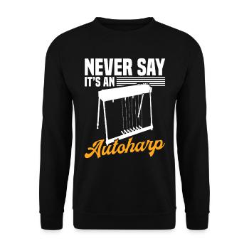 Country Music steelin Pedal Steel Guitarist - Unisex Pullover - Schwarz - Vorne - Alina (178cm) & Michal (187cm)