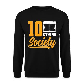 Country Music steelin Pedal Steel Guitarist - Unisex Pullover - Schwarz - Vorne - Alina (178cm) & Michal (187cm)