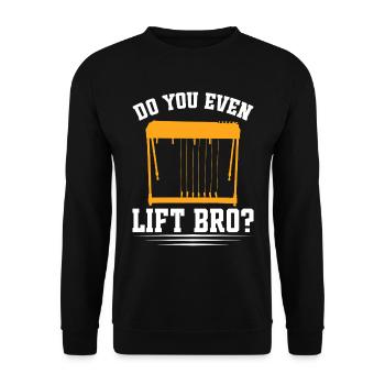 Country Music steelin Pedal Steel Guitarist - Unisex Pullover - Schwarz - Vorne - Alina (178cm) & Michal (187cm)