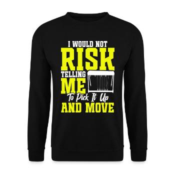 Country Music steelin Pedal Steel Guitarist - Unisex Pullover - Schwarz - Vorne - Alina (178cm) & Michal (187cm)