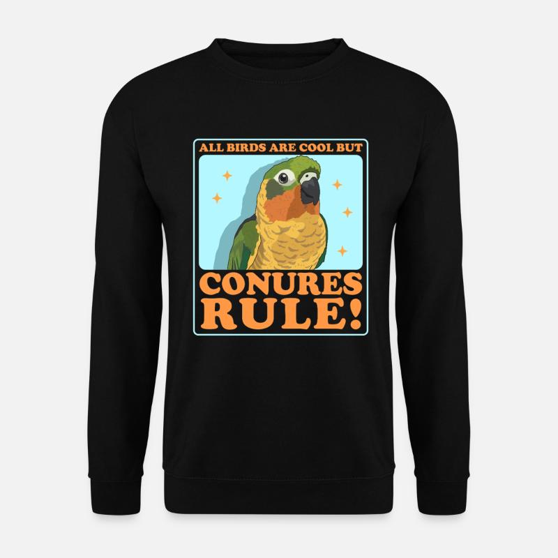 Perroquets conures Conures Cadeau - Sweat-shirt Unisexe - noir