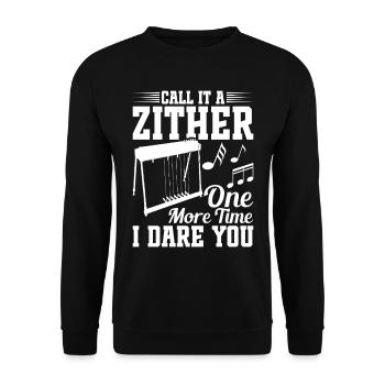 Pedal Steel Guitarist String Instrument Mountain - Unisex Pullover - Schwarz - Vorne - Alina (178cm) & Michal (187cm)