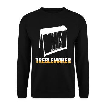 Pedal Steel Guitarist String Instrument Mountain - Unisex Pullover - Schwarz - Vorne - Alina (178cm) & Michal (187cm)