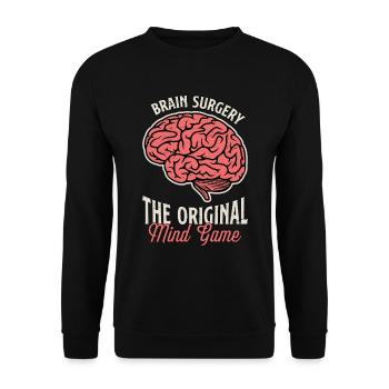 Neurosurgeon Brain Surgery The Neurologist Doctor - Unisex Sweatshirt - black - Front - Alina (178cm) & Michal (187cm)