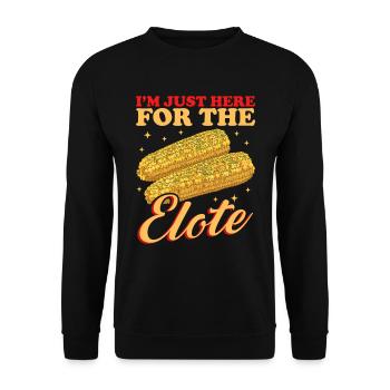 Elote Mexican Elotes Gift - Unisex Sweatshirt - black - Front - Alina (178cm) & Michal (187cm)