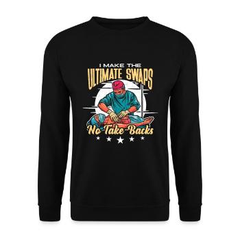 Transplant Surgery I Make The Ultimate Physician - Unisex Sweatshirt - black - Front - Alina (178cm) & Michal (187cm)