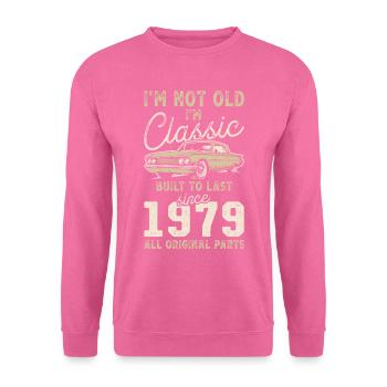 Geboren 1979 Geburtstag Oldtimer - Unisex Pullover - Pink - Vorne