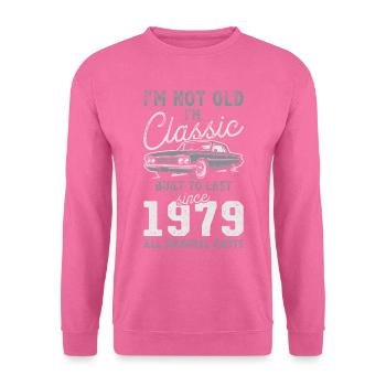 Geboren 1979 Geburtstag Oldtimer - Unisex Pullover - Pink - Vorne