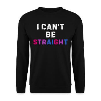 Drôle Bi Colors Bisexual Pride Dire - Sweat-shirt Unisexe - noir - Devant - Alina (178cm) & Michal (187cm)