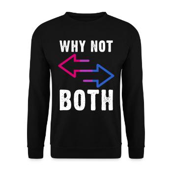 Flèches de fierté bisexuelle en bicolores - Sweat-shirt Unisexe - noir - Devant - Alina (178cm) & Michal (187cm)