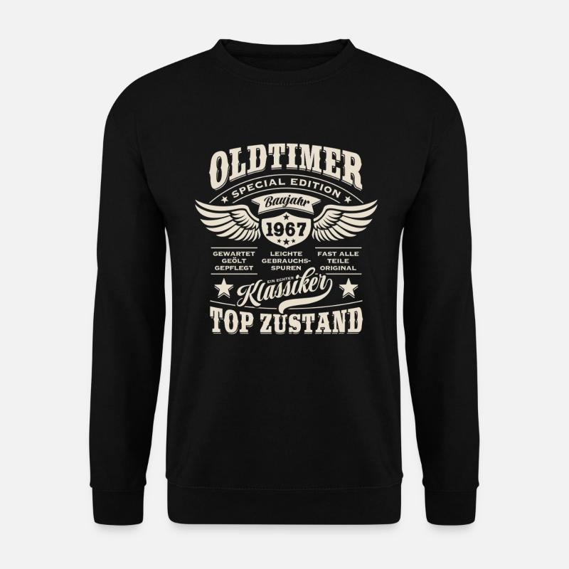 Oldtimer Baujahr 1967 - Geburtstag - Geschenk - Unisex Pullover - Schwarz