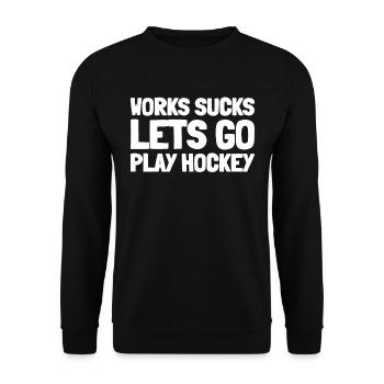 Feldhockey - Unisex Pullover - Schwarz - Vorne - Alina (178cm) & Michal (187cm)