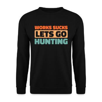 Hunting Hunter Hunting - Unisex Sweatshirt - black - Front - Alina (178cm) & Michal (187cm)